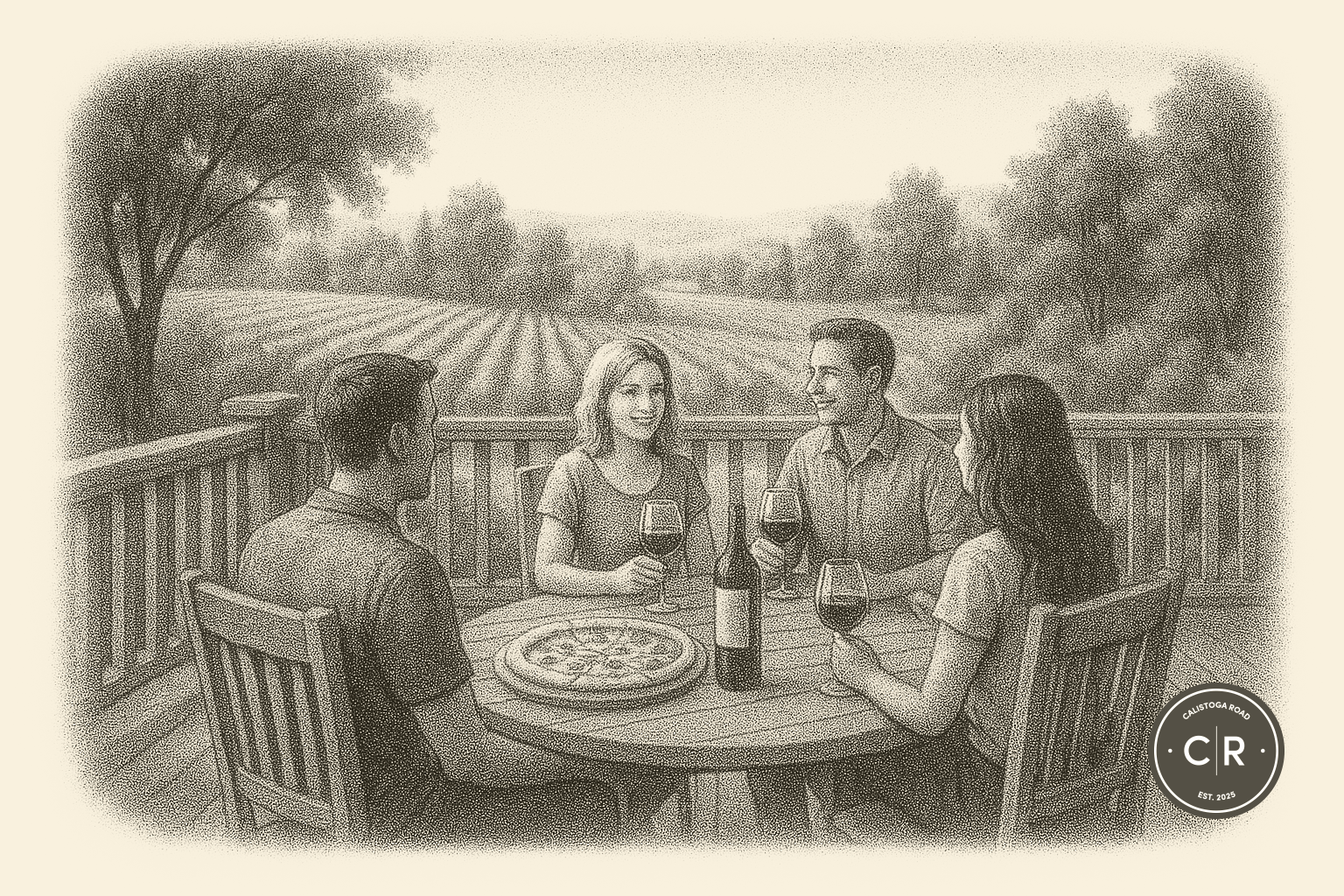 Sunday Service: A Back Porch 6 pm with Pizza and Pinot
