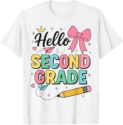 Cute Hello Second Grade Back to School Shirt