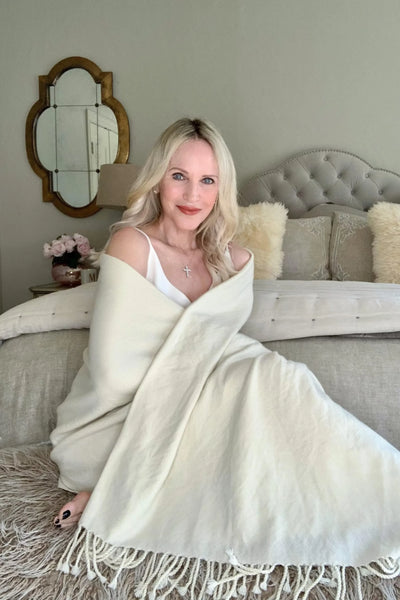 100% Pure Cashmere Throw