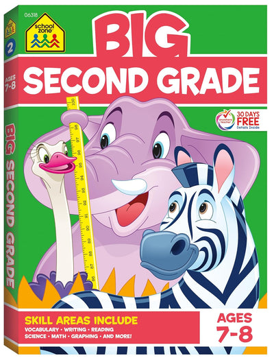 School Zone Big Second Grade Workbook