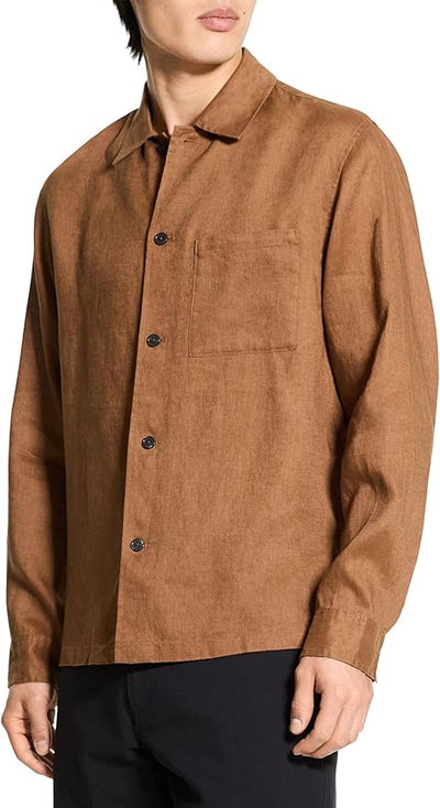 Theory Lt Shirt in Relaxed Linen